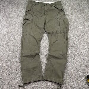 Polo Ralph Lauren Military Paratrooper Pants Olive Green Adjustable 35/32